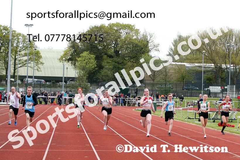 100 metres, 2021 NECAA Middlesbrough Open Meting, Sunday, May 9th. Photo: David T. Hewitson/Sports for All Pics